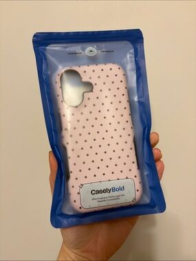 Casely iPhone 17- Pink Polka Dot Phone Case